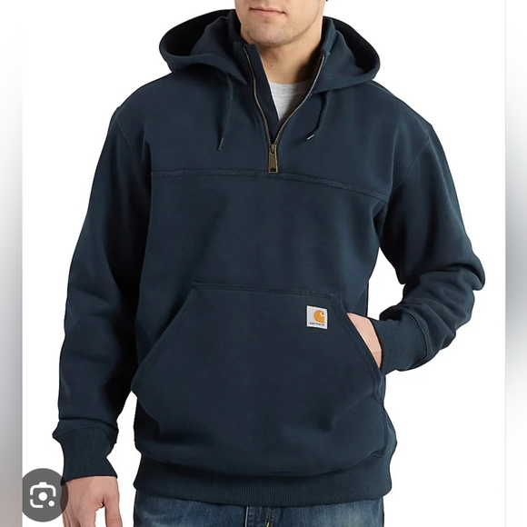 Carhartt Other - Carhartt Men's XXL Rain Defender Loose Fit Heavyweight Quarter-Zip Hoodie Blue